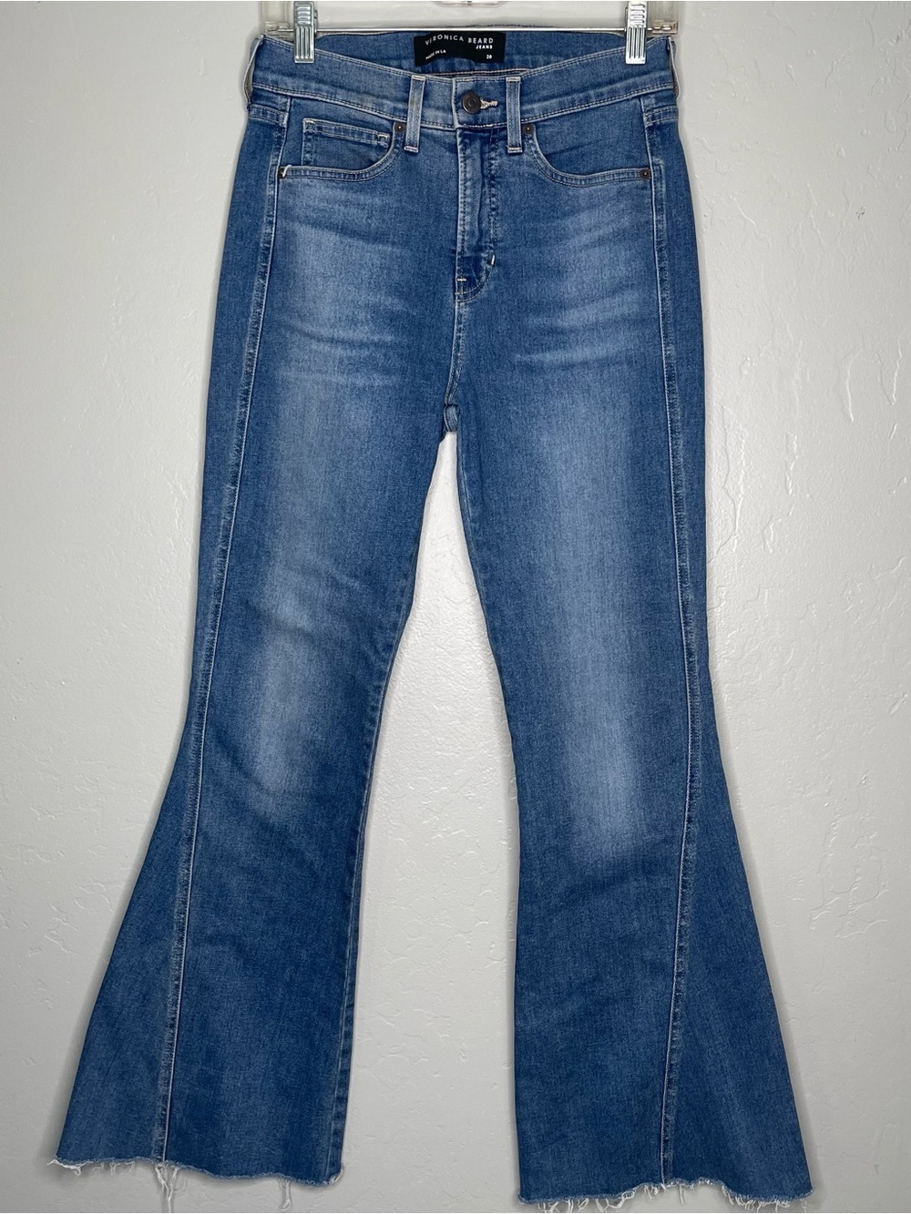Veronica Beard Womens Sheridan Exaggerated Flare High Rise Jeans Sz 8